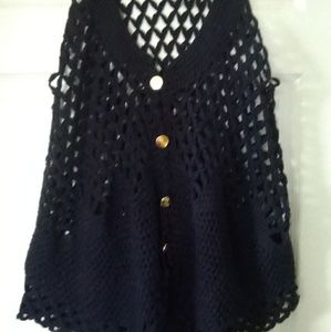 Crocheted over vest